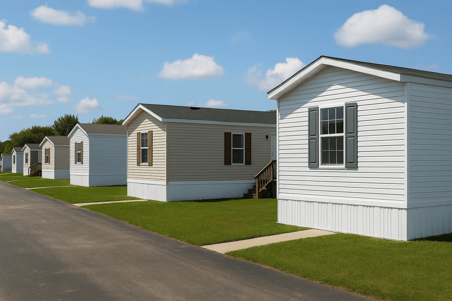 Manufactured home exterior render