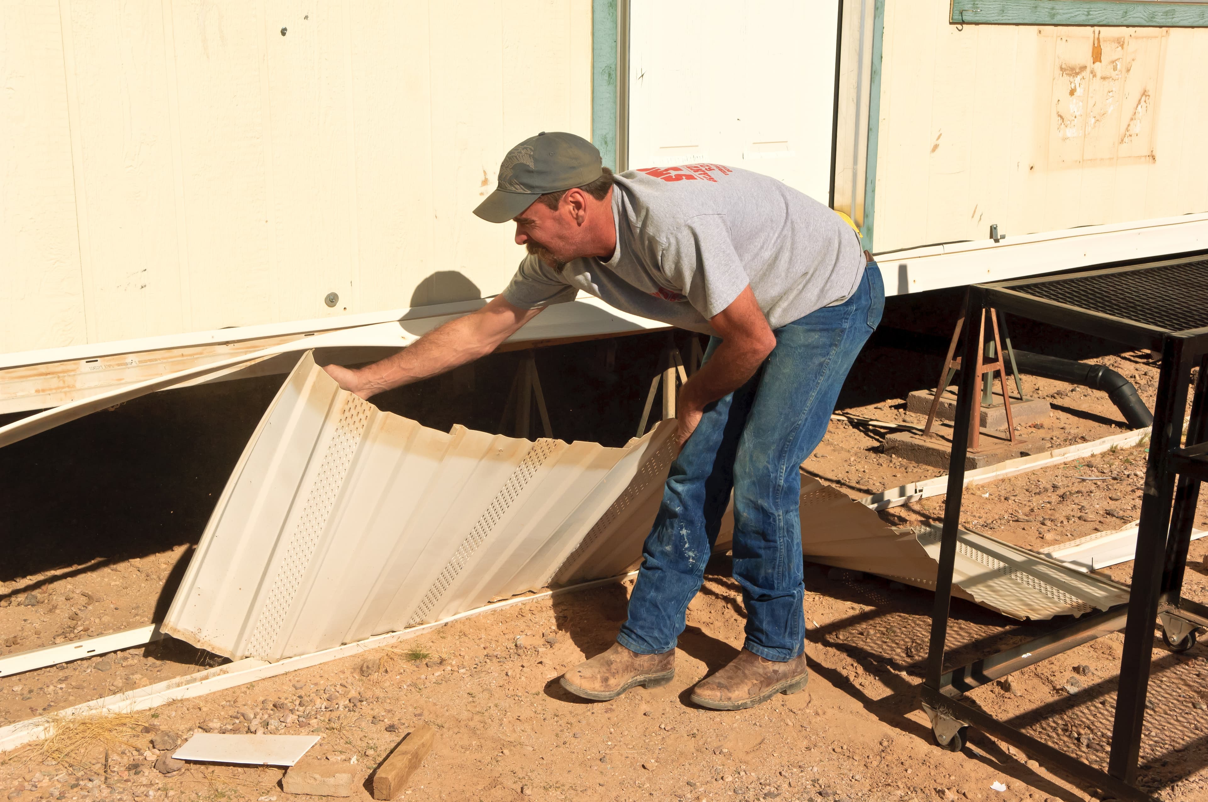 Mobile home installation anchors and tie-down materials