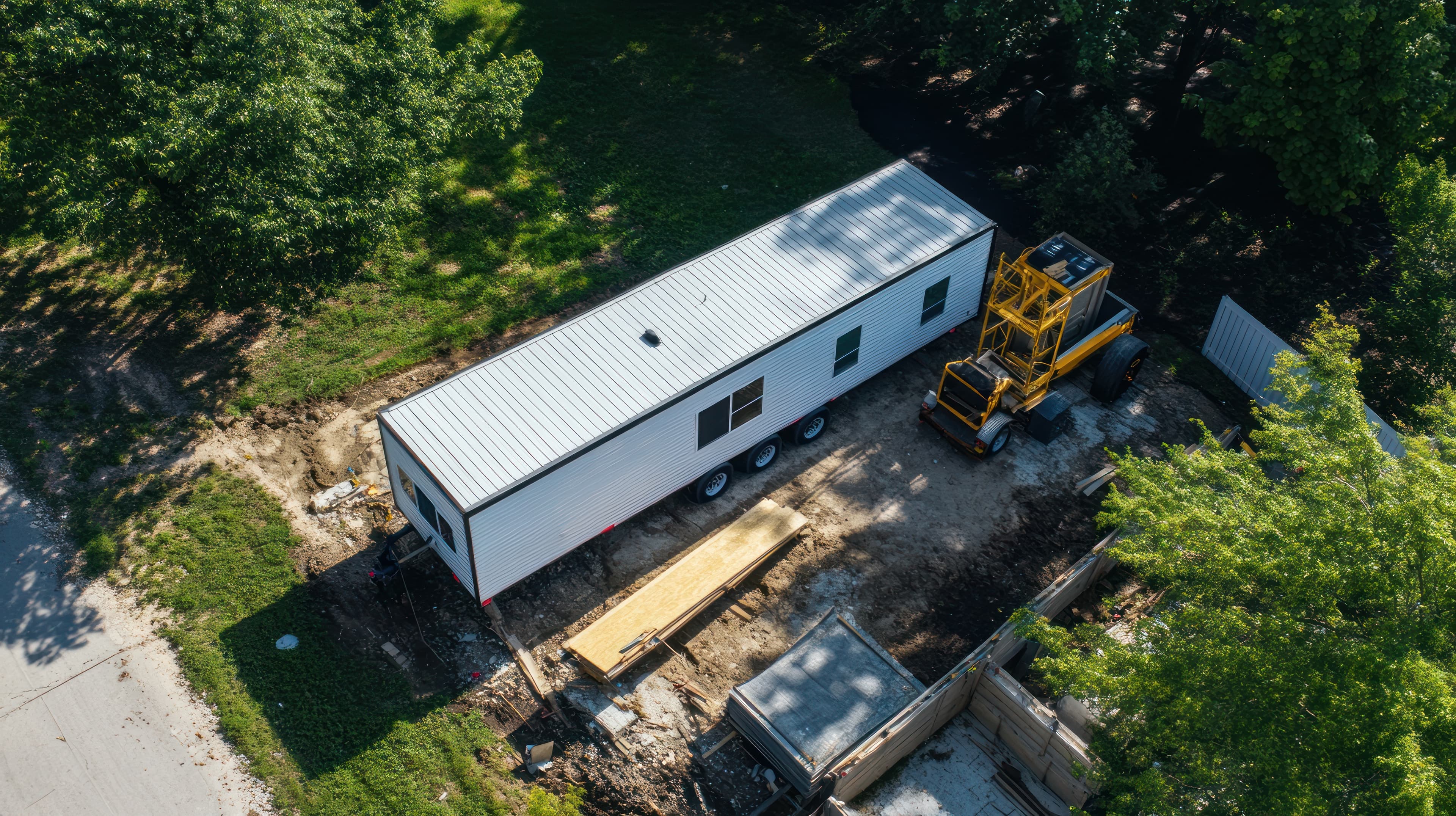 Mobile homes and prepared sites